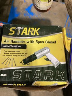 Stark Air Hammer with 5-Piece Chisel Set