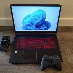 Acer 17.3" Nitro 5 Gaming Laptop - Intel Core i5 10th Gen 4.7ghz, 16GB DDR4,  Nvidia GeForce GTX 1650 GPU (GTA V, Witcher, Red Dead), 512gb Nvme SSD