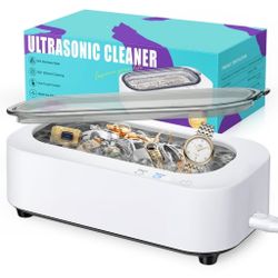 Brand New in Box Ultrasonic Jewelry Cleaner, 12oz 48Khz Ultrasonic Cleaner for Rings, Glasses, Jewelry, Dentures