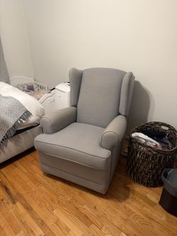 Pottery Barn Swivel Glider Recliner $600