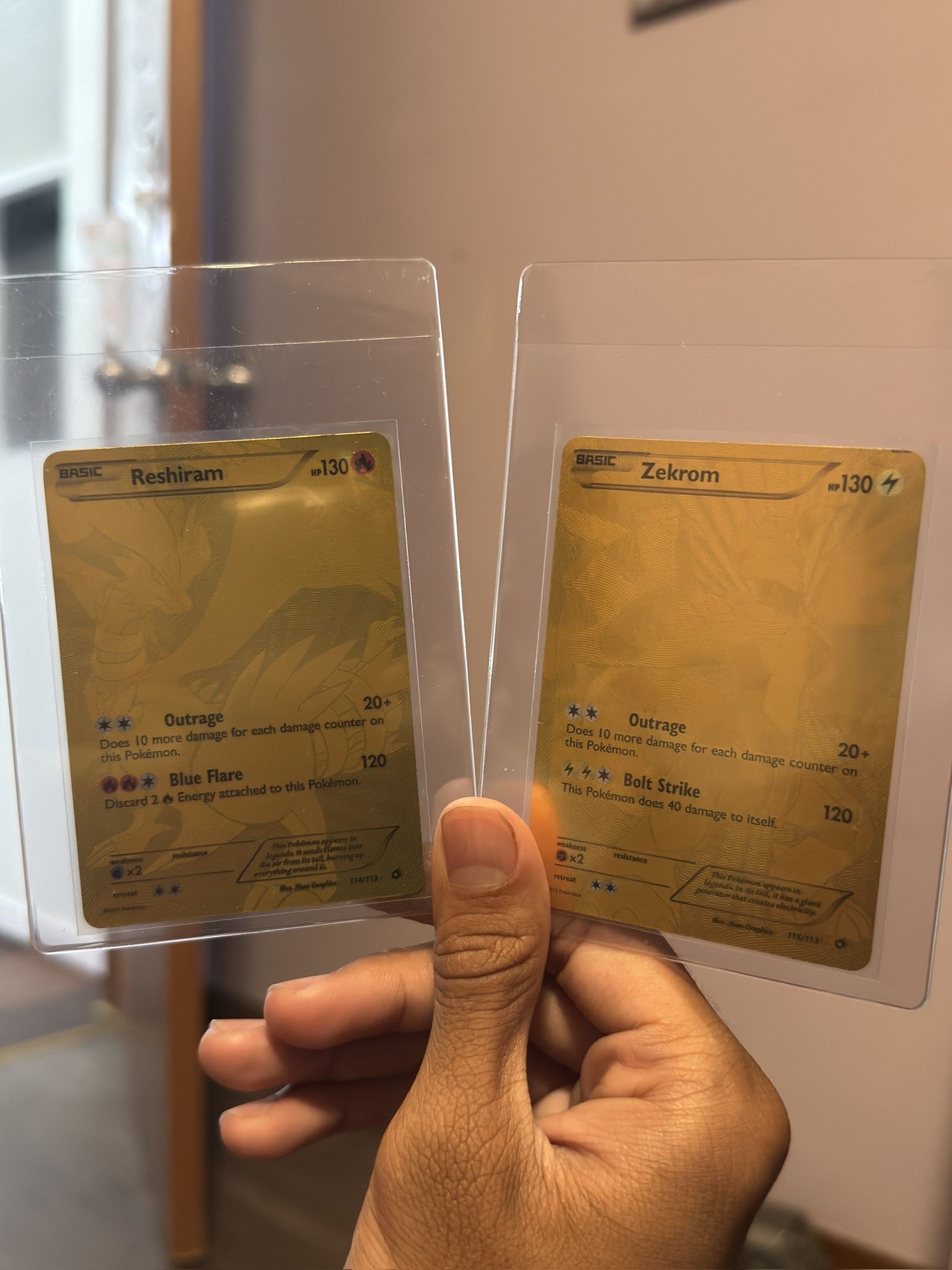 zekrom n reshiram golden secret rare set
