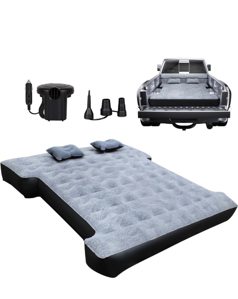 Inflatable Truck Bed Air Mattress for Full Size Short Truck Beds, 5.5-5.8ft,