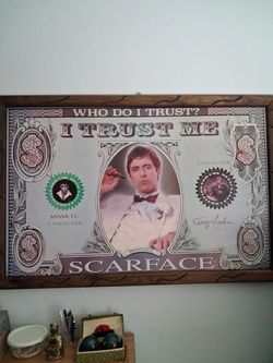 Scarface Wood Framed Canvas Photo