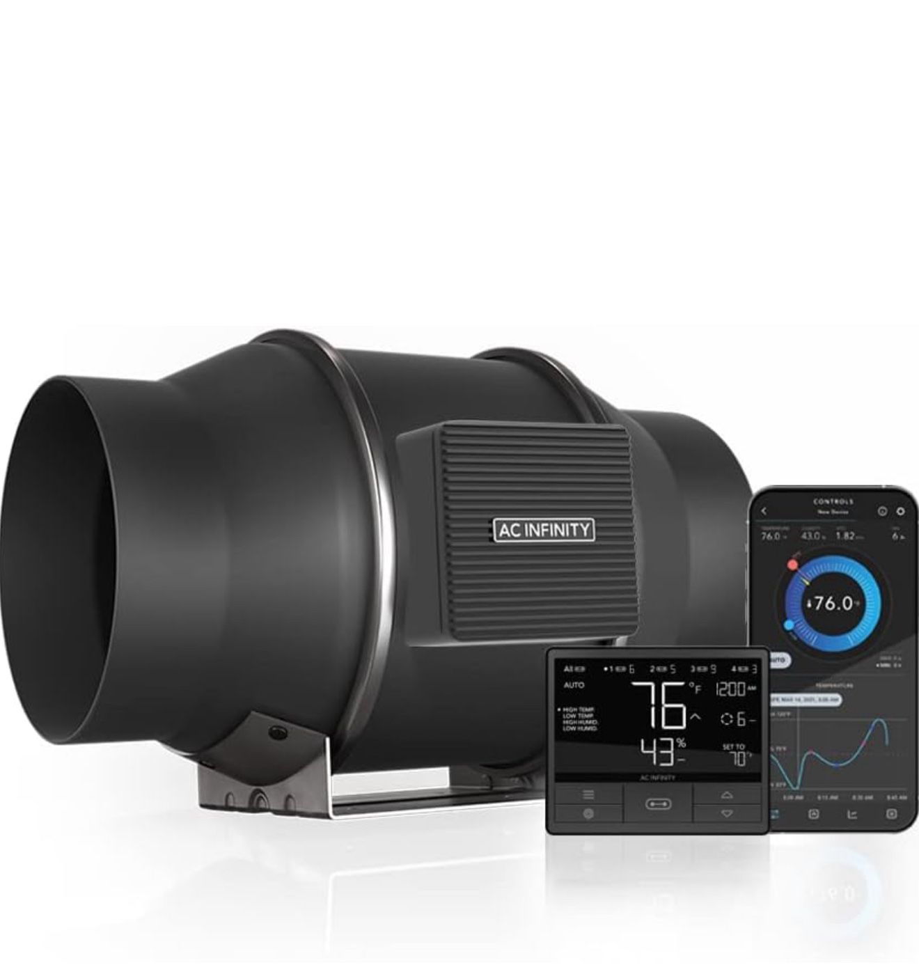 AC Infinity Cloudline Pro T6 6” Inline Duct Fan