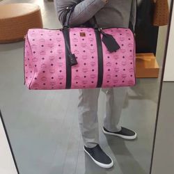 MCM Large Travel Bag (Pink)