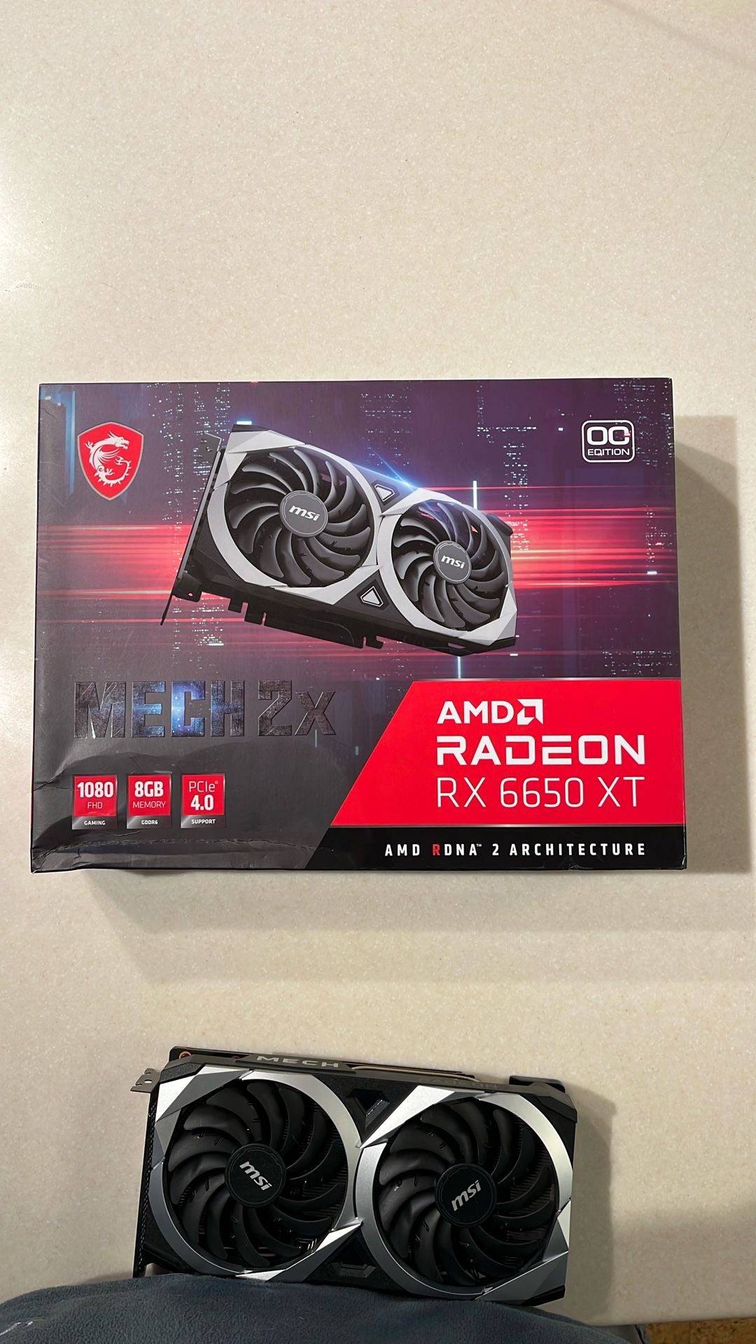 MSI Radeon RX 6650 XT MECH 2X OC