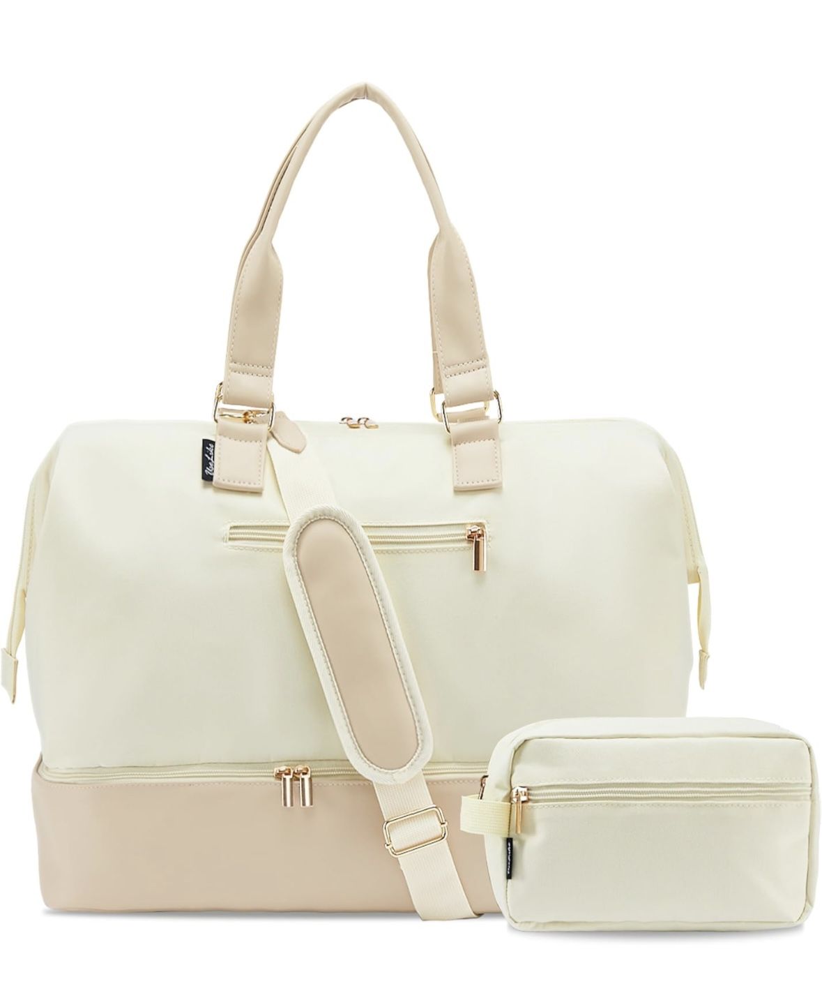 Weekender Bag for Women, Large Travel Duffel Bag with Shoe Compartment, Carry On Overnight Tote Bag with Toiletry Bag