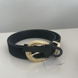 Black leather Belt