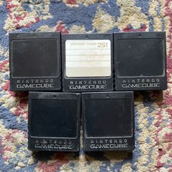 Gamecube Memory Cards