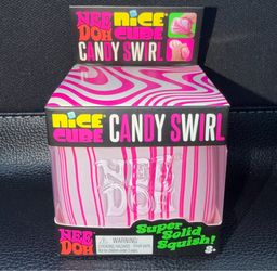 Authentic Schylling NeeDoh Nice Cube Candy Swirl Super Solid Squish! Rare