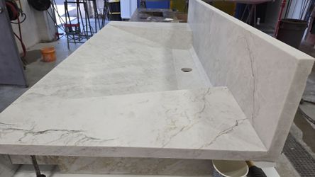 Customs  quartzite sink