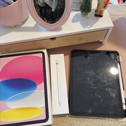 iPad 10th Generation (Pink) + Apple Pencil 1st Generation + Case