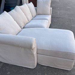 *FREE DELIVERY* Light Beige Ikea Sectional 