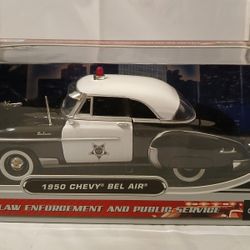 1950 Chevy Bel Air Police Car 1/24 Scale Motor Max