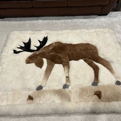 Moose Alpaca Rug