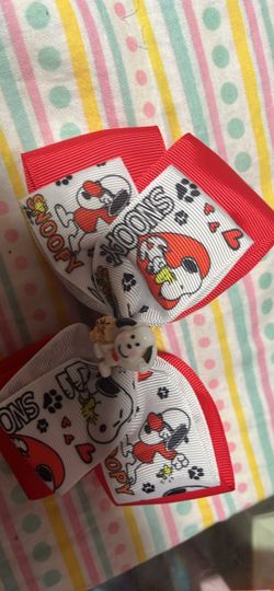 Snoopy Hair Bow Clip 2.00 each