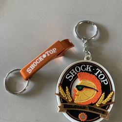 (2) New Shock Top Key Chain / Bottle Opener 