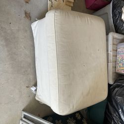 Ottoman Beige With Storage Inside FREE
