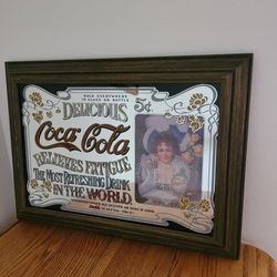 Vintage Coca-Cola Bar Mirror 