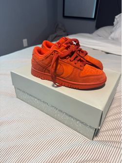 Nike dunks red suede sz 5