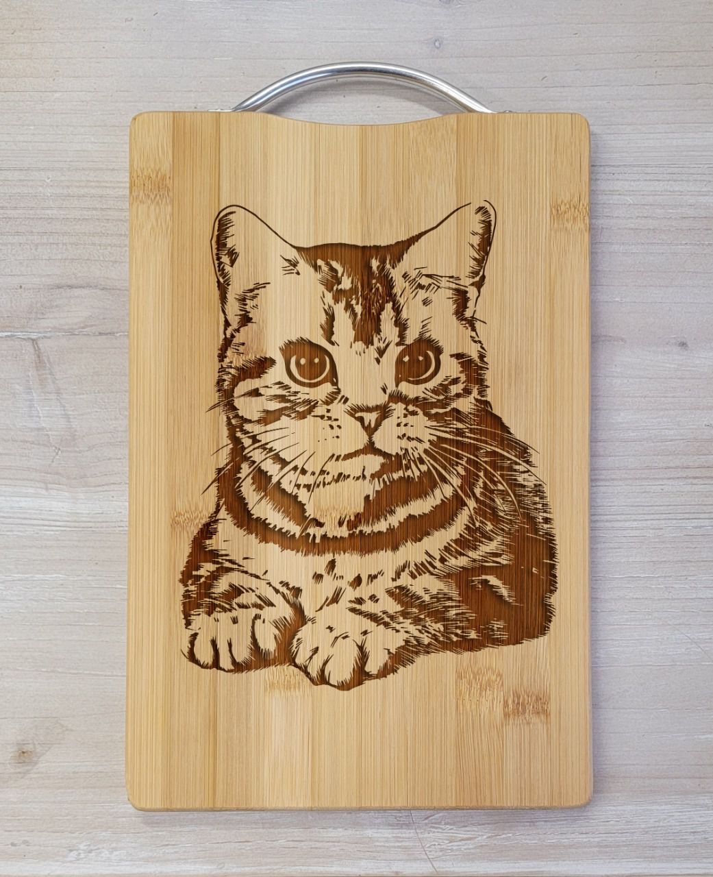 kitty kitty Laser Engraved Cutting Board