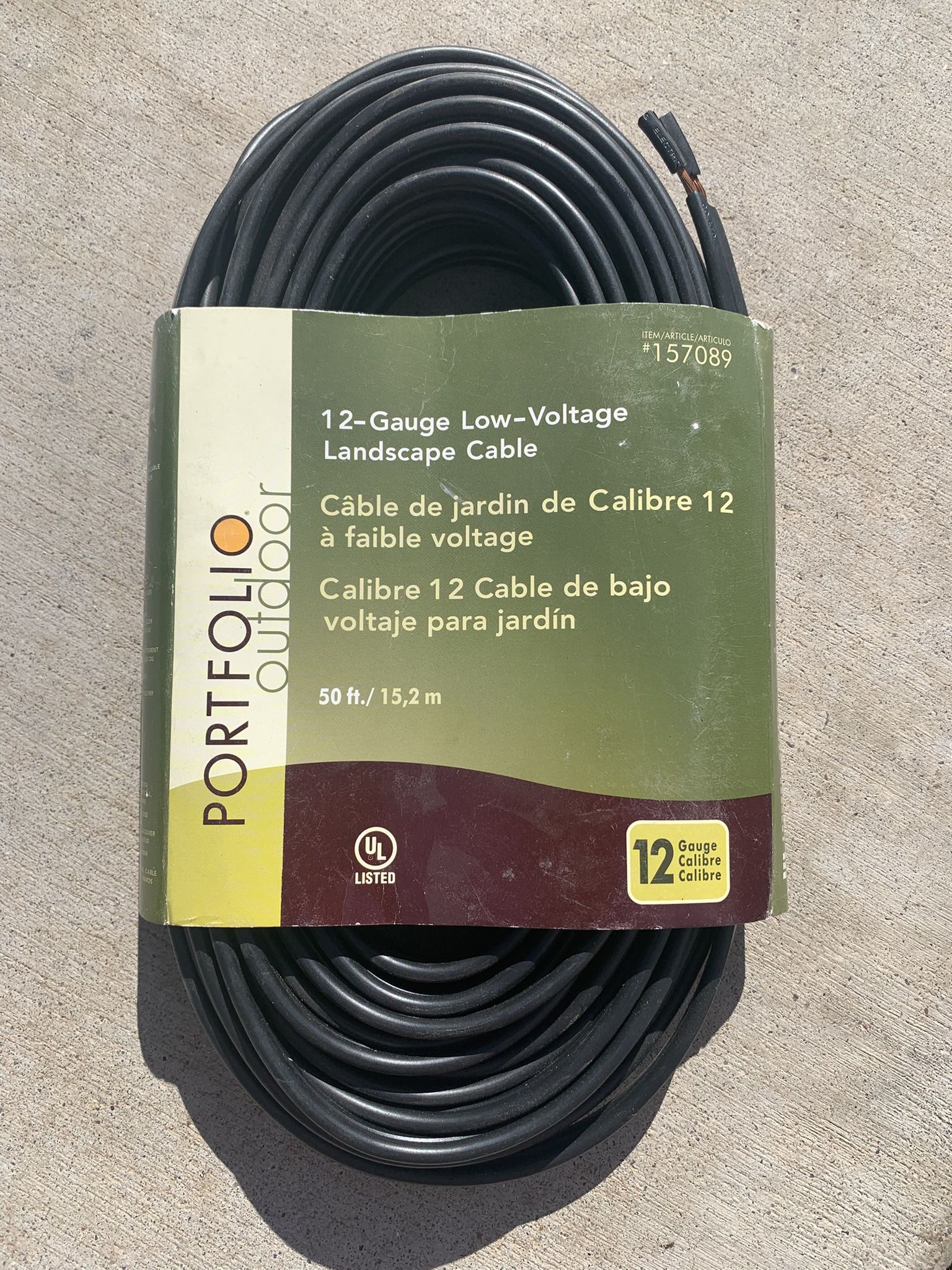 12 Gauge 50ft Low Voltage Landscape Wire