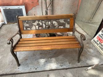 Outdoor garden bench