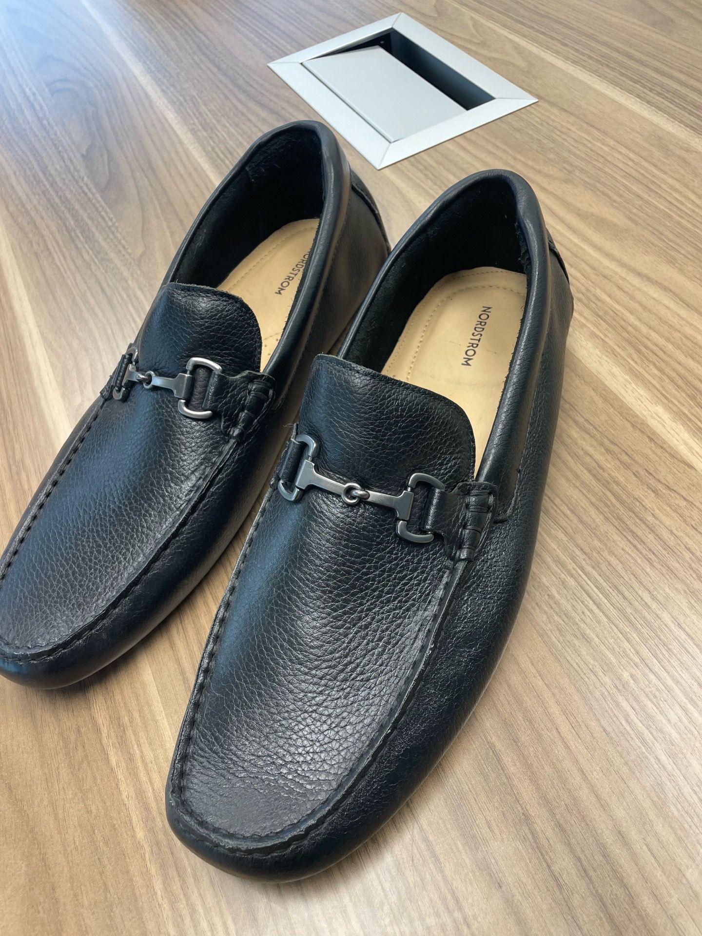 NWOT Men’s Nordstrom Bryce Bit leather driving shoes Size 12M