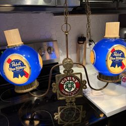 Pabst Blue Ribbon Chandelier 