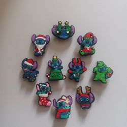 STITCH CHRISTMAS CROC CHARMS 