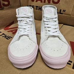 GreatVans Sk8-Hi Tapered Pink/White (Women’s 8.5 / Men’s 7)