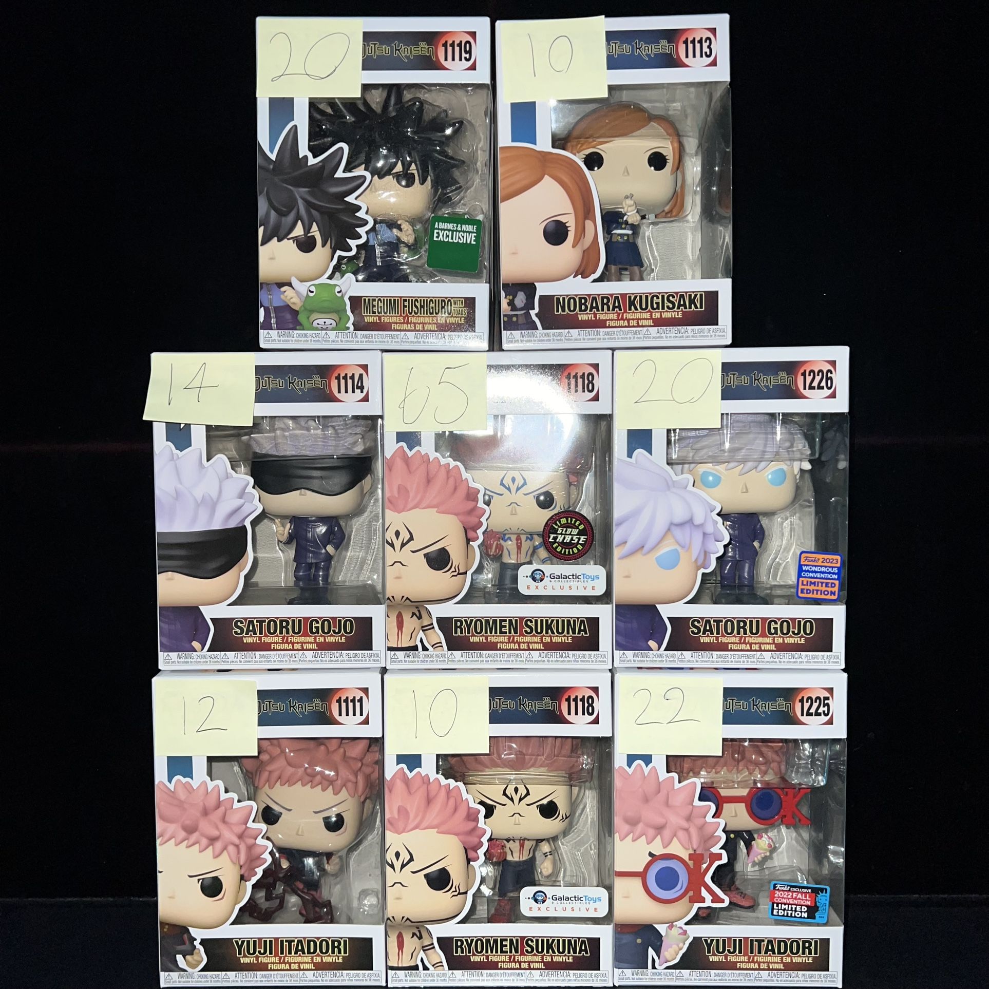 Funko Pop! Jujutsu Kaisen Lot