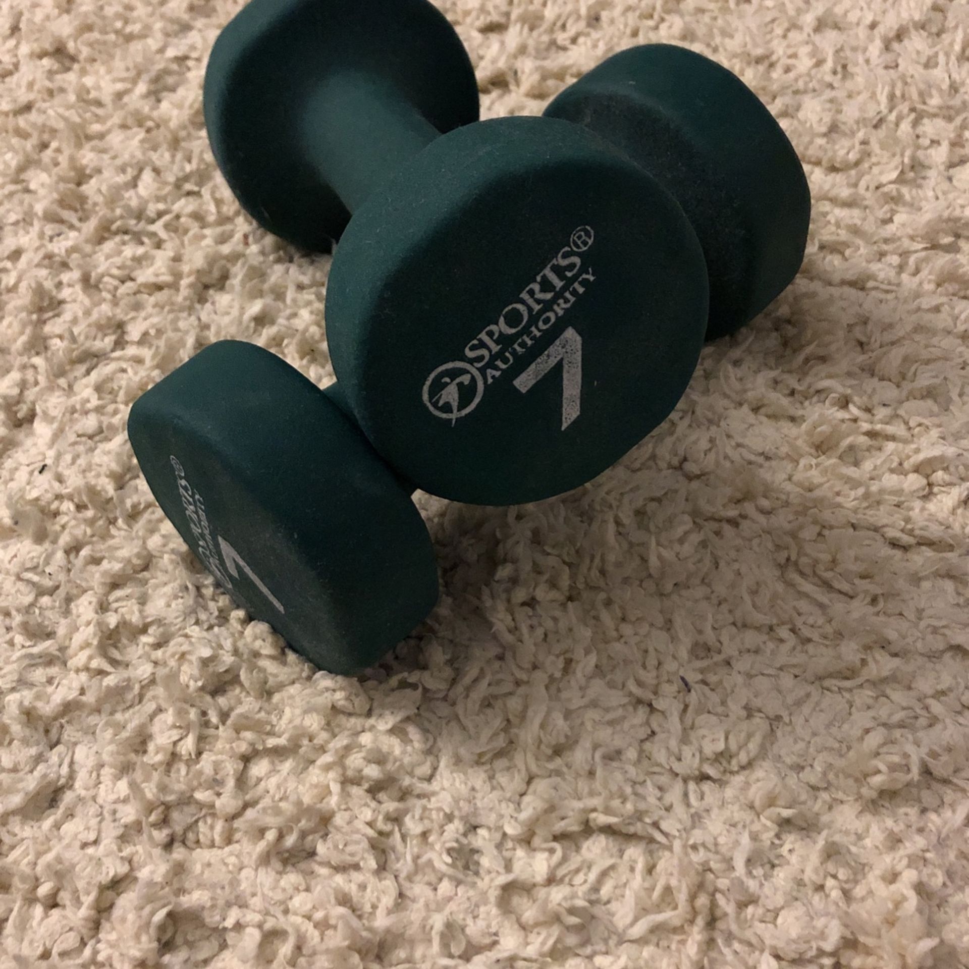 Pair of 7lbs dumbbells