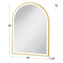 LED MIRROR GOLD