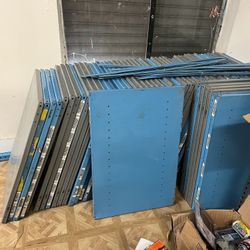 Metal racking shelves