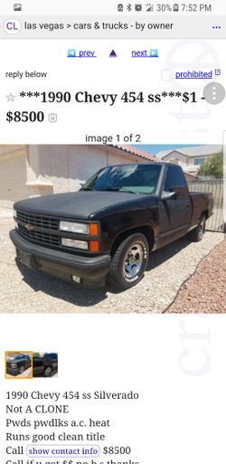 1990 Chevrolet C K 1500 for Sale in Las Vegas NV OfferUp