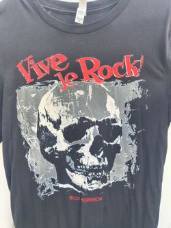 RARE🔥 Vive Le Rock Medium T-Shirt Punk Music Billy Morrison Billy Idol The Cult