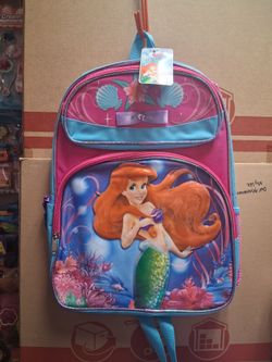 Disney Princess Little Mermaid Backpack (16 inches tall)