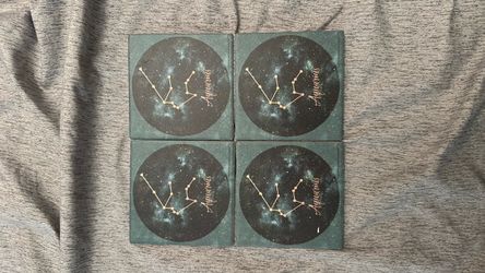 Aquarius Constellation Coasters Set of 4