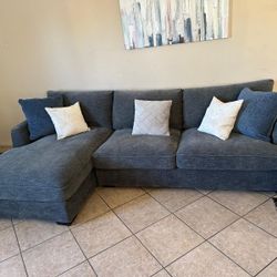 Super Comfortable Grey Sectional Couch From Jerome's 