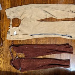 Child Size Leather Suede Riding Chaps
