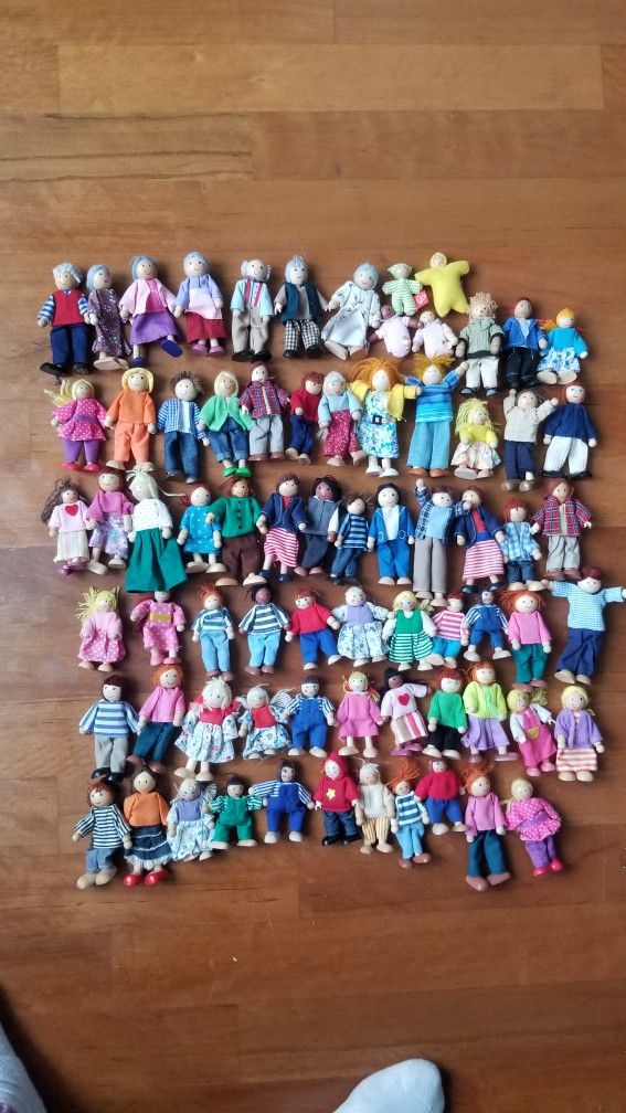 Wooden Dolls $60