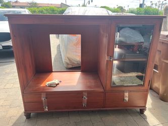 FREE wood entertainment system and desk