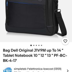 Bag Dell Original J1V9M up To 14 " Tablet Notebook 10 " 12 " 13 " PF-BC-BK-4-17
