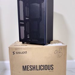 SSUPD “Meshlicious” Mini-ITX SFF PC Case with PCI-e Gen 4.0 riser cable(Black)