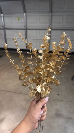 Artificial gold eucalyptus