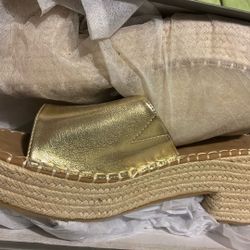 Gold Wedge Heels- Women’s Size 9 