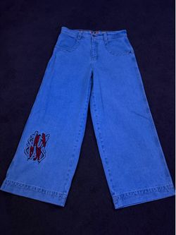 JNCO Wide Leg Jeans - Light Wash- 36W, 30L