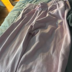 PINK FLARE NIKE SWEATPANTS 