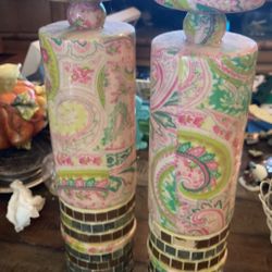 Decorative pieces, 16 inches tall